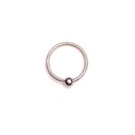 anellino acciaio 1mm naso-smile con pallina