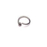anellino acciaio 1mm naso-smile con pallina - immagine 2