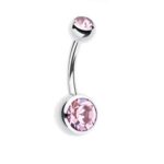 Piercing ombelico due cristalli 10mm - immagine 10