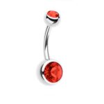 Piercing ombelico due cristalli 10mm - immagine 14