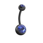 Piercing ombelico in titanio nero 0.8mm - immagine 5