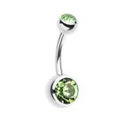 Piercing ombelico due cristalli 10mm - immagine 13