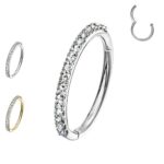 anellino clicker con brillantini 1mm - immagine 2