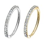 anellino clicker con brillantini 1mm