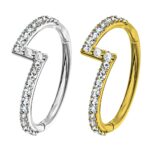 anello con brillantini a scalino