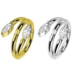 anello due foglioline