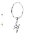 anello fulmine con brillantini