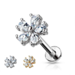 fiore 5 petali con cristalli