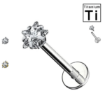 piercing stellina in titanio