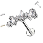 piercing brillantini 3 triangolini