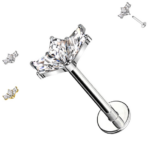 piercing 3 brillanti rombi