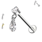 Piercing punto luce con pendente