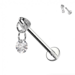 Piercing con brillante pendente