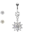 Cirstallo Fiore-Fiocco Di Neve per ombelico