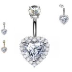 Cuore con molti brillantini