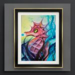 Salty Seahorse acquerello