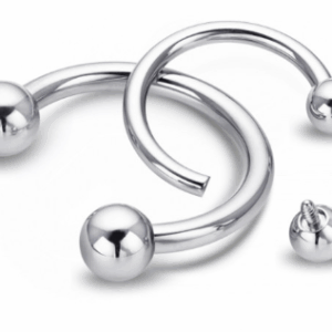 semicerchio con due palline in titanio