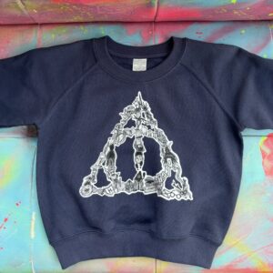 felpa con doni della morte per bambini