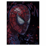 Spider-Man art print con inserti realizzati a mano perlescenti